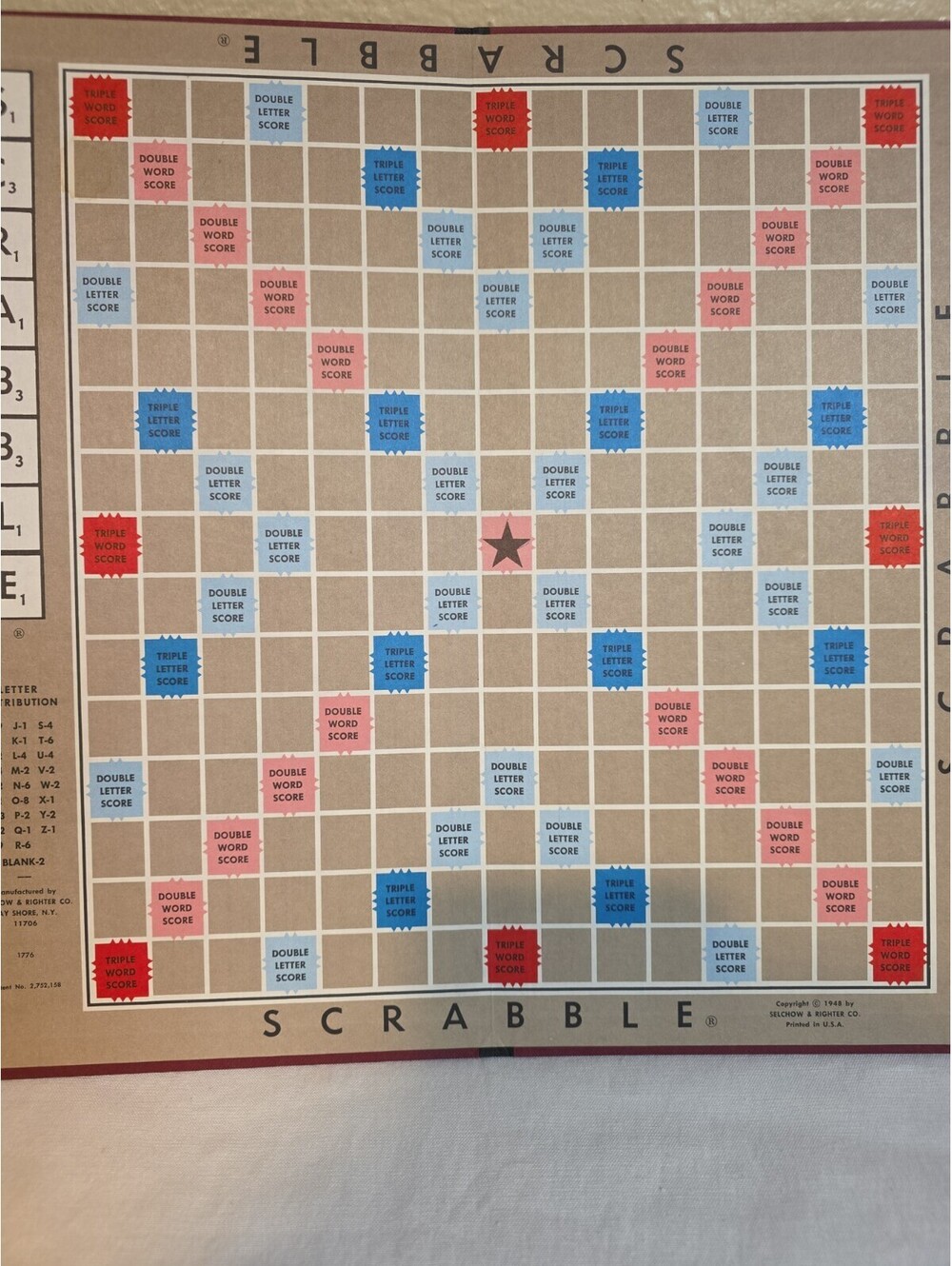 Vintage Selchow & Righter Scrabble Crossword Board Game COMPLETE 1948-1976